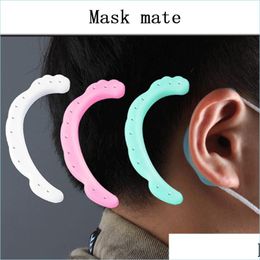 Other Home Garden One Pair Ear Hooks For Mask Earphones Silicone Clip Masks Hook Hanger Universal Headset Drop Delivery Dh2Up