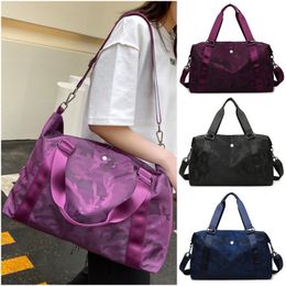 LL-879 Unisex Yoga Handbags Travel Beach Duffel Bag Shoulder Bags Waterproof Gym Fitness Exercise Cross Body Bags Dry Wet Separation Stuff Sacks Camouflage