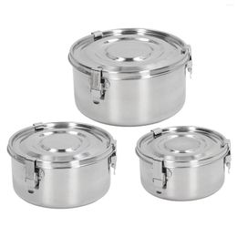 Dinnerware Sets Lunch Box Stainless Steel Airtight Thick And Easy To Clean Portable Container Reusable For Picnic