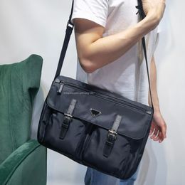 10A Quality Designer Unisex Re-Nylon handbags Totes 37cm Cross Body Bag Canvas Fashionable And Casual Shoulder Messenger Purses Saffiano Calskin edg Free Shipping