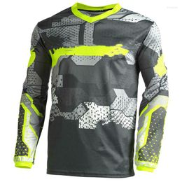 Racing Jackets MTB DH Off Road Bicycle Tops Long Sleeve Downhill Jerseys Mountain Bike T-shirts Cross Country Sportswear Men's Cycling