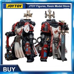 Manga JOYTOY 1/18 40K Action Figure Black Templar Sword Brethren Anime Game Collection Model Free Shipping L230522