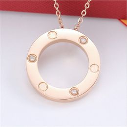 gold necklace women luxury Jewellery Punk retro Chunky Thick Link Chain ellipse circle shape Jewellery for Women men couple Accessories eternal love necklace Choker