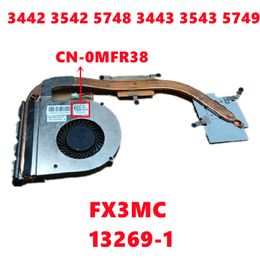 Pads CN0MFR38 0MFR38 MFR38 Original For dell inspiron 3442 3542 5748 3443 3543 5749 Radiator Laptop Heatsink + FAN Cooling 100% Test