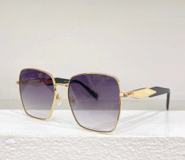 Fashion designer 64ZS mens women sunglasses unique leg design metal square shape glasses outdoor trendy versatile style Anti-Ultraviolet protection