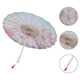 Umbrellas Umbrella Paper Parasol Chinese Japanese Decor Prop Halloween Oil Oiled Silk Style Classical Po Dance Decorative Sun Cosplay