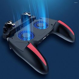 Game Controllers H10 Mobile Controller Gamepad Joystick W/Dual Cooling Fan For PUBG