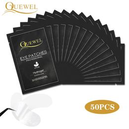 Tools Quewel 50 Pairs/Pack Eyelash Under Eye Pads for False Eyelashes Patch Eye Pads Lash Extension Paper Patches Lashes Stickers