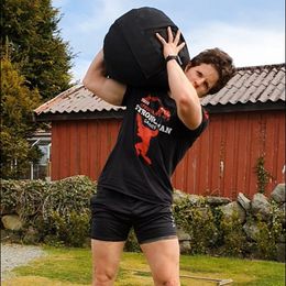 Sand Bag Cylinder Strongman Heavy Duty Boxe palestra Allenamento fitness Power sandbag per Cross Training Sollevamento pesi Stone Lift 230530