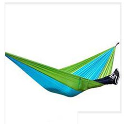 Hammocks Outdoor Portable Slee Swing 190X130 Cm Folding Strengthen Hammock Cam Leisure Break Vt1434 Drop Delivery Home Garden Furnitu Dhrsj