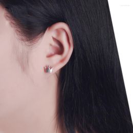Stud Earrings Silver Color Cute Crown For Women Casual Style Girl Earings Personality Jewelry