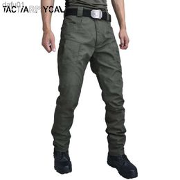 Men's Pants Casual Pants Men Tactical Military Cargo Pants Waterproof Multi Pocket Work Trousers Spring Autumn Combat Pant Overalls S-6XL L230520