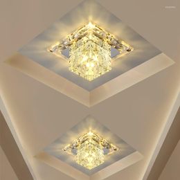 Ceiling Lights Crystal LED Light 5W Lamp AC110V/ 220V Aisle Corridor Modern For Living Room