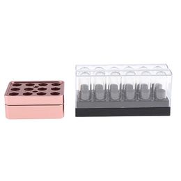 Accessories 12 Cavities 3D Aluminium Lipstick Sample Tubes Mould w/ Free Lip Balm Mould