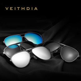 VEITHDIA Men Sunglasses Aluminum Fashion Photochromic Sports Polarized UV400 Lens Eyewear Male Sun Glasses For Women V6850 L230523