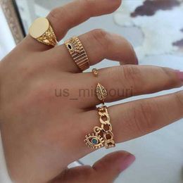 Band Rings Evil Eye Ring Set Matching Rings for Women Jewellery Anillos Mujer Halloween Dropshipping Wholesale Ringe Sieraden 2022 J230531