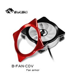 Cooling Bykski BFANCOV PC Cooling Fan Cover Metal Fan Armor For 120mm Chassis Fan Multiple Color