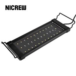 Lightings NICREW ClassicLED PLUS Aquarium Light Full Spectrum Aquarium Lamp for Freshwater Fish Tank Extensible Dimmable Plant Grow Lamp