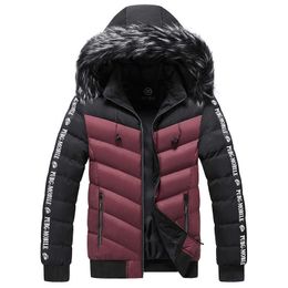 Yastıklı kış ceketleri yastıklı nefes alabilen ceket erkek kalın sıcak pamuklu dış giysiler patchwork katlar dokuma uzun kış giymek easv