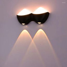 Wall Lamp Moon Up And Down Modern Waterproof IP 65 Indoor Or Outdoor Lighting Sconce Mixed Decorative Illuminate Outside