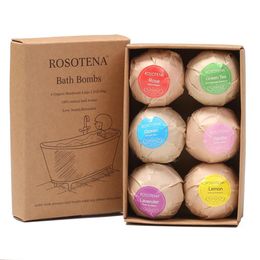 Bath BellyLady 6pcs Bath Bomb Skin Whitening Bath Salt Body Moisturising Bath Bombs Ball Natural Bubble Bath Salt Ball Gift Set