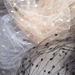 Perspektive Dünne Regen Dot Mesh Designer Kleid Hochzeit Kreative Stoff Kleid Dekoration Zubehör Gu Mei Hintergrund Stoff