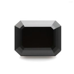 Loose Gemstones Black Colour Moissanite Stone Real Emerald Excellent Cut With GRA Pass Test