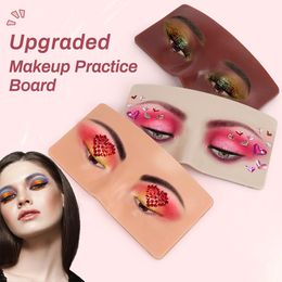 Brushes Makeup Practise Board Face Eyelashes Eyebrow Eyeshadow Makeup Training Supplies 3D Silicone Bionic Board Make Up for Beginner