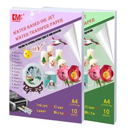 Paper Factory Sell Directly New A4 Inkjet Water Slide Decal Transfer Printing Paper