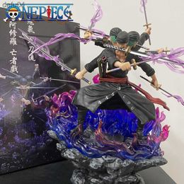 Manga 30cm One Piece Roronoa Zoro Anime Figure Gk Three Heads And Six Arms Nine Knives Flow Ashura PVC Action Figurine Model Toys Doll L230522