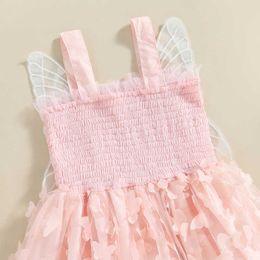 Girl's Dresses baby Princess Baby Girls Dress Toddler Infant Kid Baby Tulle Butterfly Wings Party Wedding Birthday Dresses For Girls