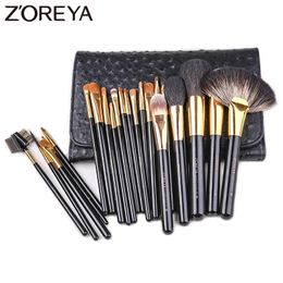 Brushes ZOREYA Brand 24pcs Professional Makeup Brushes High Quality Synthetic Hair Make Up Brush Set Powder Concealer Cosmetic Tools