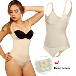 Women's Shapers Body Shapewear Thong Bodysuit Shaper Latex Waist Trainer Slimming Belly Sheath BuLifter Underwear Women Tummy Control Girdle