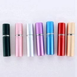 5ml Mini Spray Perfume Bottle Travel Refillable Empty Cosmetic Container Essential Oil Bottle Atomizer Aluminium Bottles Party Favour