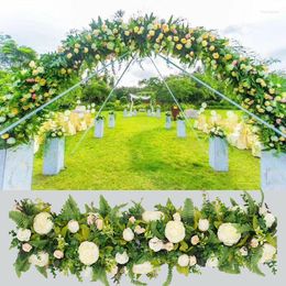 Decorative Flowers Wedding Props Simulation Silk Flower Row Wall El Shopping Mall Decoration Po Studio Pography Background