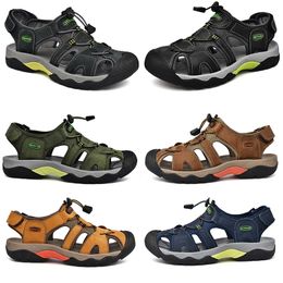 hollow out Running Shoes Men Blue Green Yellow Grey Black Brown Mens Trainers Sports Sneakers