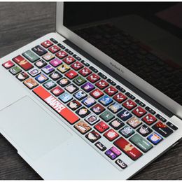 Covers Suitable for Macbook Air13 Pro15 keyboard cover letter translucent keyboard sticker M1 Air independent sticker keyboard cover