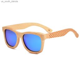 JANGOUL Carbonised Bamboo Sunglasses Classic Bamboo Wooden Sun Glasses Natural Men Women Retro Handmade Eyewear TA06 L230523