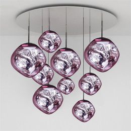 Chandeliers Lamp LED Nordic Lava Chandelier Lighting Modern PVC Kitchen Ceiling Lights Indoor Decor Living Room Hanging Fixtures