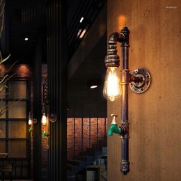 Wall Lamp Vintage Retro Personality Staircase Aisle Water Pipe Cellar Cafe Stair Warehouse Office Bar Club Light