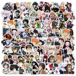 Kids Toy Stickers 1050100PCS Mix Anime Jujutsu Kaisen Attack on Titan Skateboard Laptop Suitcase Phone Graffiti Sticker Decal Kid 230530