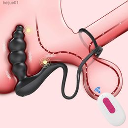 Adult Toys Male Prostate Massager Wireless Remote Vibrator Butt Plug for Men Gay Prostate Stimulator Sex Toy for Couples L230518