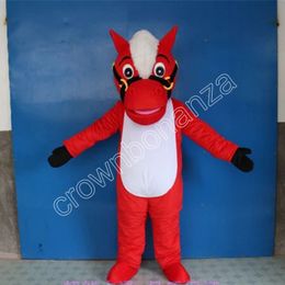 New Professional Horse Mascot Costumes Cartoon Fancy Suit for Adult Animal Theme Mascotte Carnival Costume Halloween Fancy Dress