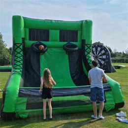 Customized Air ball Inflatable Basketball Hoop Challenge Inflatable Basketball Goal Target Game Come with blowe and 4 pcs basket ball