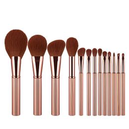 Brushes Anmor 13 Pcs High Quality Makeup Brush Set For Powder Highlighting Blush Make Up Brushes Eyeshadow Blending Eye Cosmetics Tool