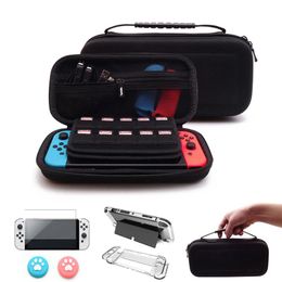 Bags Carrying Case Portable Travel Pouch for Nintendo Switch NS OLED Protective Hard Shell 19 Games Cartridges Switch Storage Bag