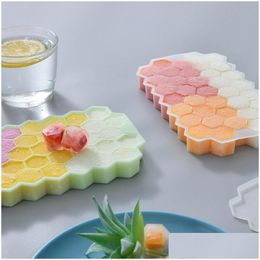 Other Kitchen Storage Organisation Sile Honeycomb Ice Tray 37 Grid Food Grade Flexible Mould Superimposed Icemaking Moulds Drinking Dhcoi