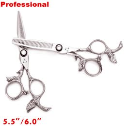 Tools Professional Hair Scissors 440C 5.5'' 6.0'' Hairdressing Scissors Thinning Shears Barber Scissors Set Hair Cutting Scissors 9023