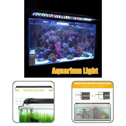 Lightings High Brightness Low Wane 90cm Aquarium LED Bar Light with Extendable Bracket for Freshwater Saltwater Tank