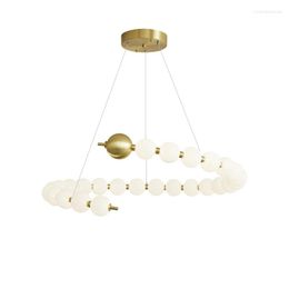 Chandeliers S Shaped LED Postmodern Gold Silver Hanging Lamps Chandelier Lighting Lustre Suspension Luminaire Lampen For Living Room